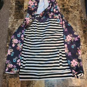 Girls floral hoodie